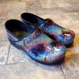 Dansko mosaic rainbow shoes size 41